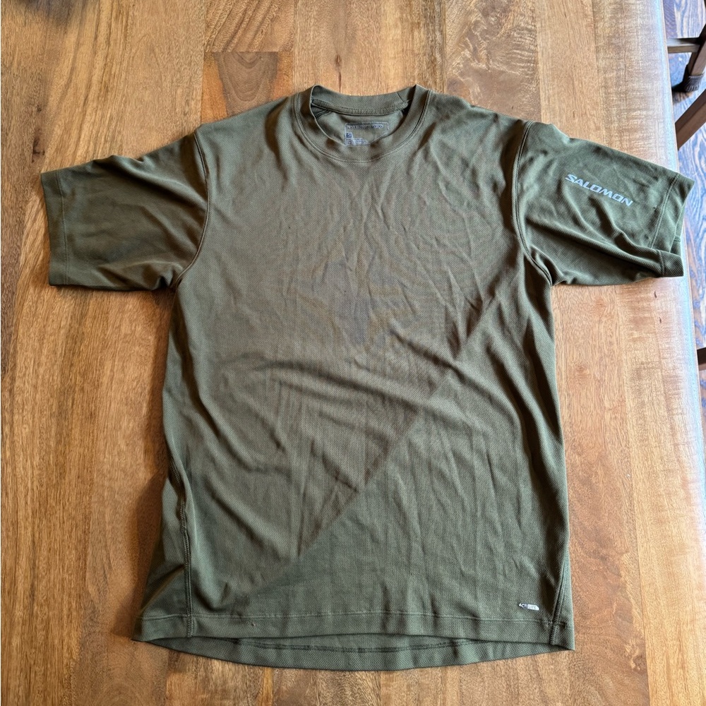 Salomon Men's Olive Green ActiLite T-Shirt